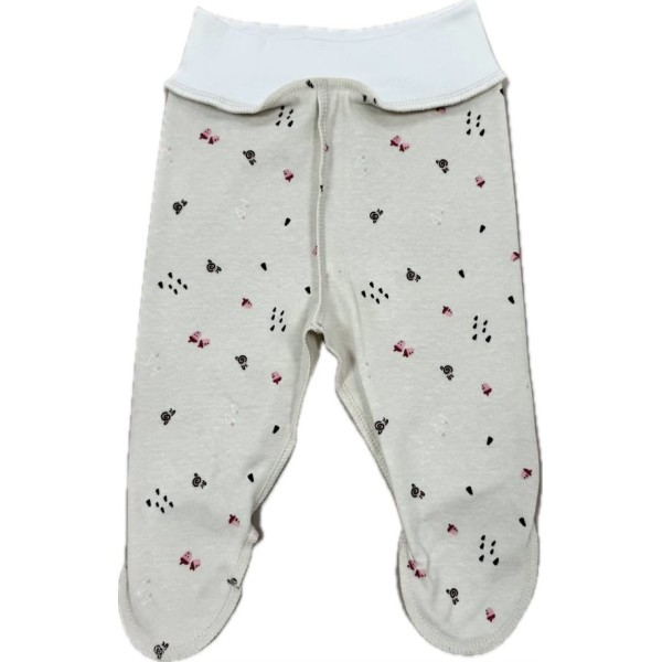 Ползунки для малыша 50 см Newborn принт: желуди Т-132