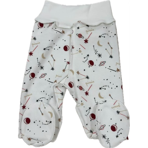 Ползунки для малыша 56-62 см принт: созвездия Т-132