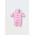 Комбинезон демисезонный DEW с капюшоном 68-80 см цвет: розовый 160-49
