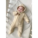 Комбинезон из футера с начесом Toucan 56 см цвет: сливочный 1632-138