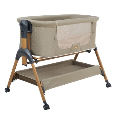 Колыбель-кроватка приставная с системой качания Pituso Lila цвет: бежевый