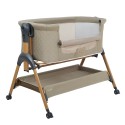 Колыбель-кроватка приставная с системой качания Pituso Lila цвет: бежевый
