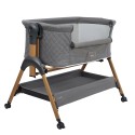 Колыбель-кроватка приставная с системой качания Pituso Lila цвет: серый