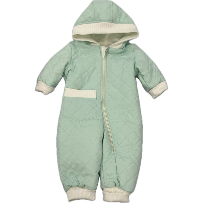 Комбинезон стеганный " Тоторо" 86 см цвет: мятный 7532445