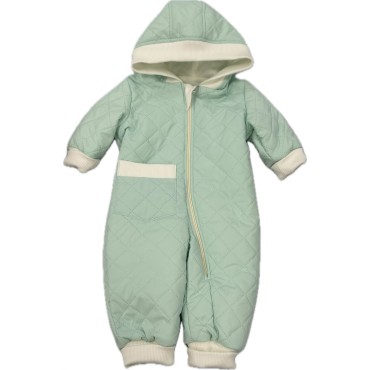 Комбинезон стеганный " Тоторо" 74 см цвет: мятный