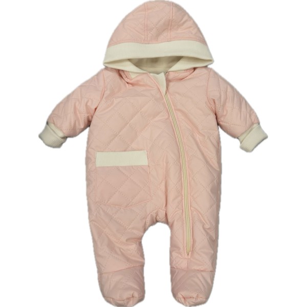 Комбинезон стеганный " Тоторо" 68 см цвет: розовый