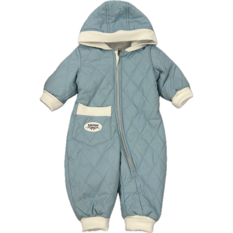 Комбинезон стеганный " Тоторо" 80 см цвет: голубой