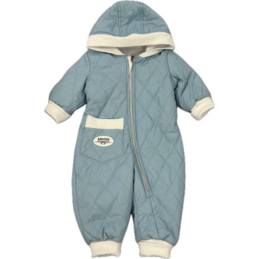 Комбинезон стеганный " Тоторо" 86 см цвет: голубой