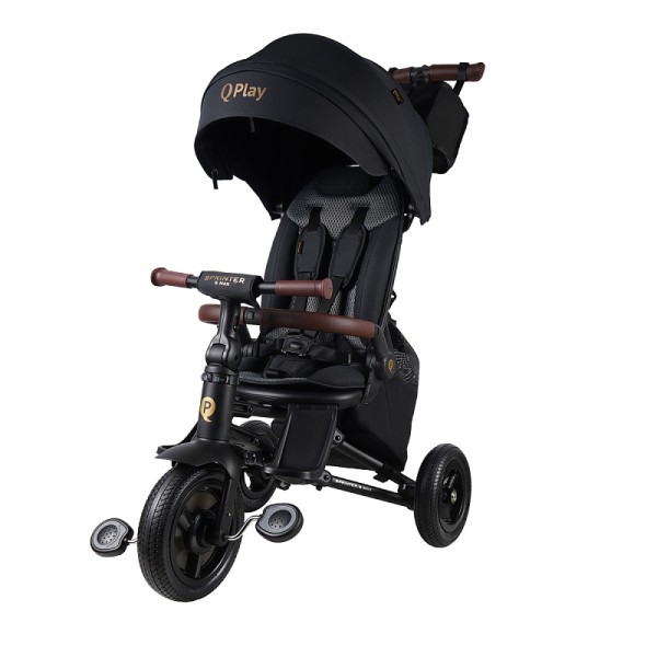 Велосипед трехколесный 8 в 1 Qplay SPRINTER S MAX цвет: Black Lux/Black
