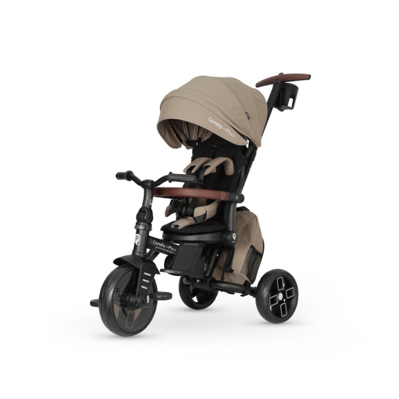Велосипед трехколесный 8 в 1 Qplay Comfo Max цвет: Brown T70