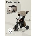 Велосипед трехколесный 8 в 1 Qplay Comfo Max цвет: Brown T70