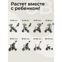 Велосипед трехколесный 8 в 1 Qplay Comfo Max цвет: Green T70