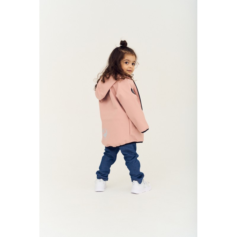 Куртка демисезонная 92-98 см Софтшелл Softshell цвет: пудра 161-01