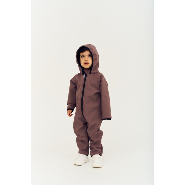 Комбинезон демисезонный мембрана Softshell 86-92 см цвет: кофе 167-121