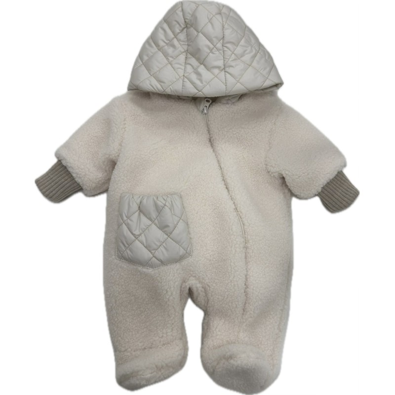 Комбинезон детский 68 см Барашли цвет: молочный