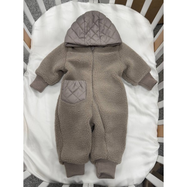 Комбинезон детский 80 см Барашли цвет: коричневый