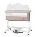 Электроколыбель 3 в 1 с качанием + мобиль с ночником Carrello Bloom цвет: Cream Beige CRL-10304