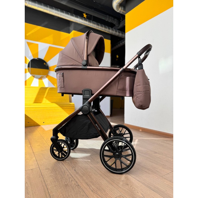 Коляска детская 2 в 1 Adamex Spark Poler цвет: chocolate truffel