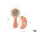 Мягкая расческа-щетка и гребешок цвет: персиковый RBH-003-О