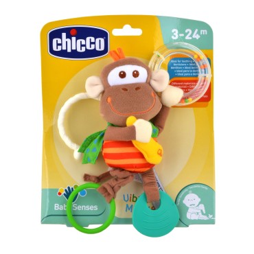 Игрушка-погремушка с прорезывателем Chicco Обезьянка