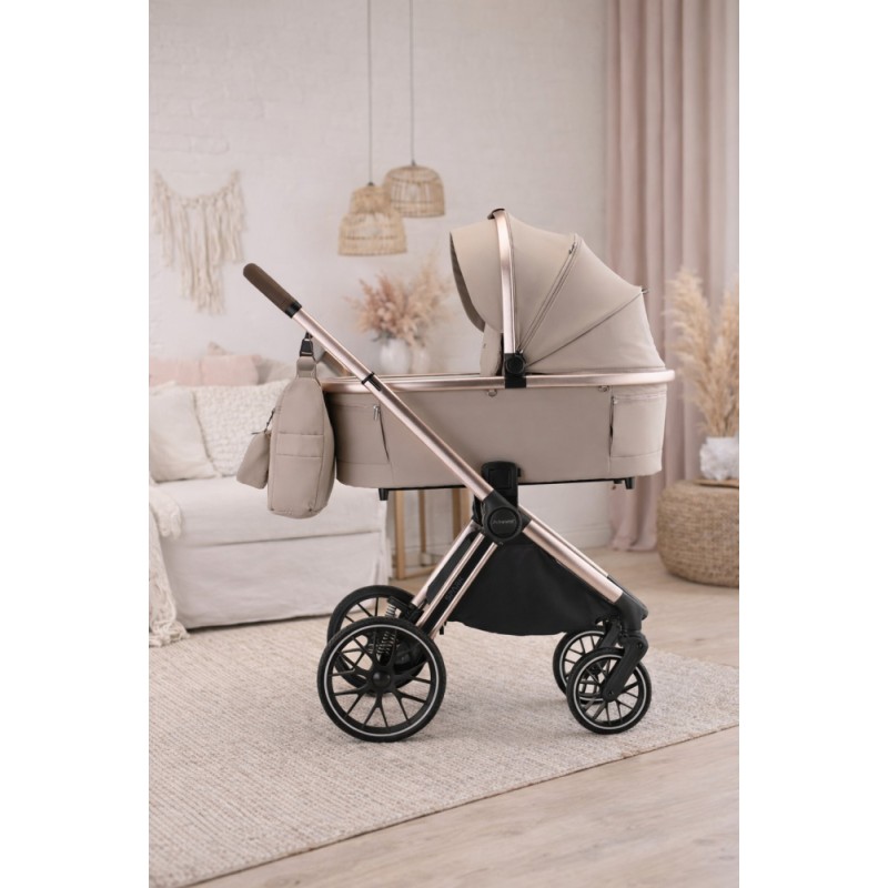Коляска детская 2 в 1 Adamex Spark Poler цвет: Champagne latte