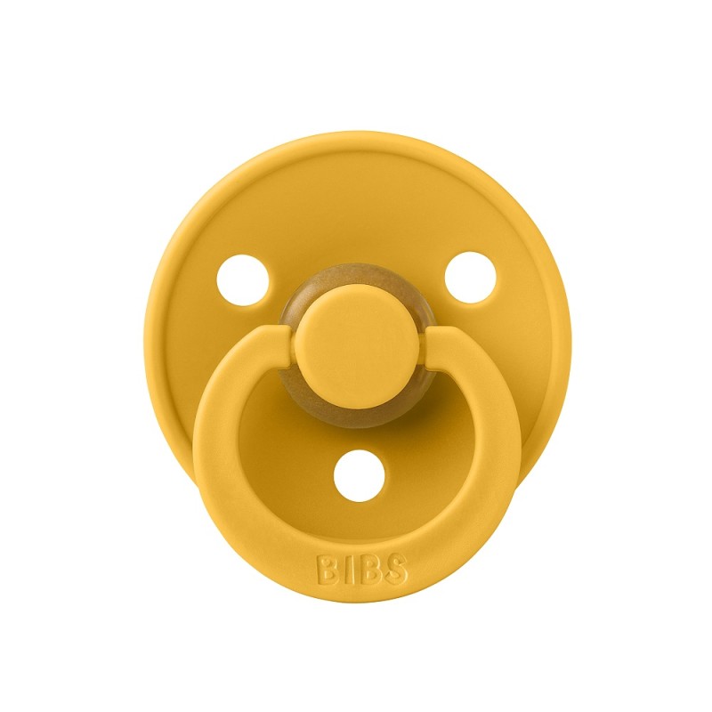 Cоска-пустышка BIBS Colour Latex 0-6 месяцев цвет: honey bee
