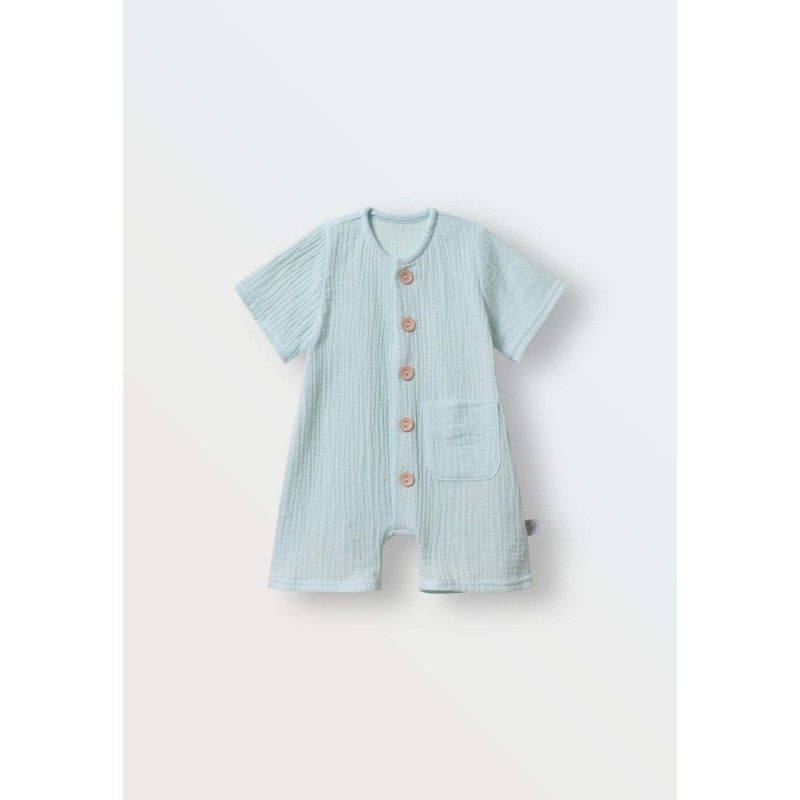 Песочник детский из муслина 56-62 см цвет: аква 1301-82
