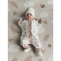 Вязаный хлопковый комбинезон 62-68 см цвет: желуди 7055-321