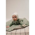 Вязаный хлопковый комбинезон 74-80 см цвет: совы 7055-338