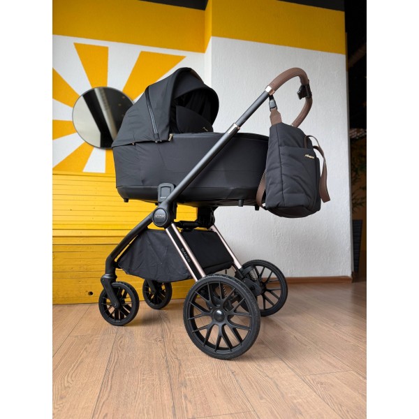 Коляска детская 2 в 1 Adamex Bianco цвет: Carbon Champagne