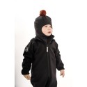 Балаклава-шлем с помпоном 42-46/48 см цвет: графит 3095-53