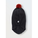 Балаклава-шлем с помпоном 42-46/48 см цвет: графит 3095-53