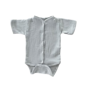 Боди на кнопках с коротким рукавом 74-80 см цвет: серый М-172