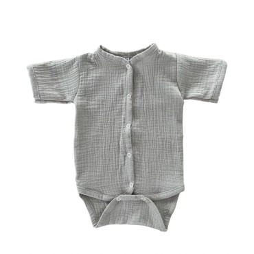 Боди на кнопках с коротким рукавом 68-74 см цвет: песочный М-172