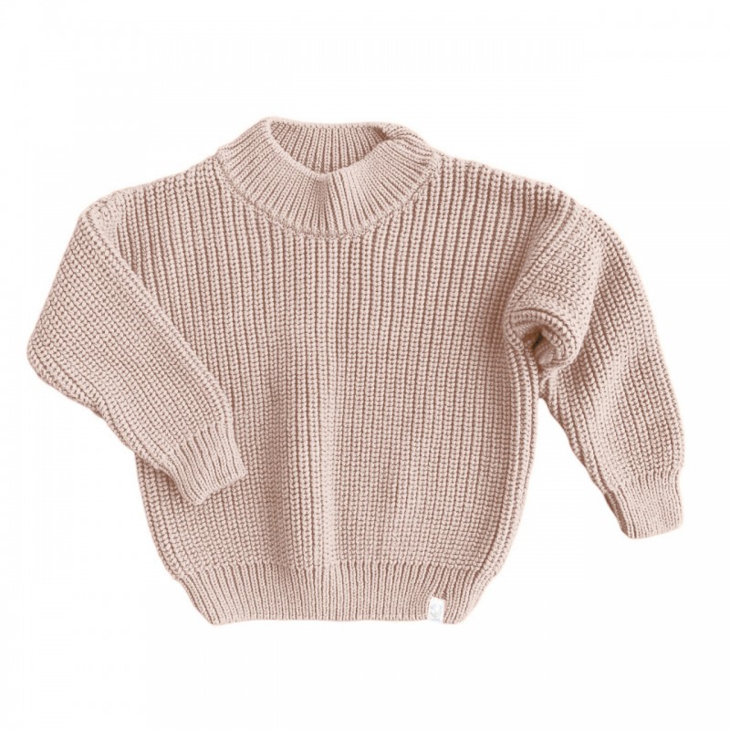 Джемпер вязаный oversize Classic 74-86 см цвет: бронза 1000-55