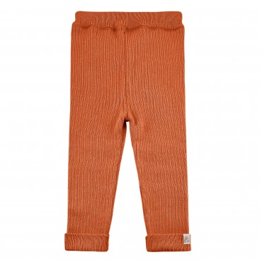 Брючки вязаные Simple 68-74 см цвет: кирпичные 1750-105