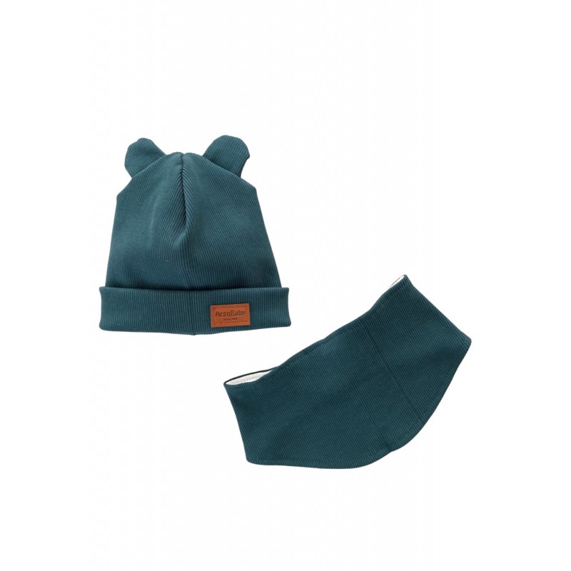 Шапочка со снудом 38-42 см петроль Т-165 Шапочка со снудом 38-42 см петроль Т-165