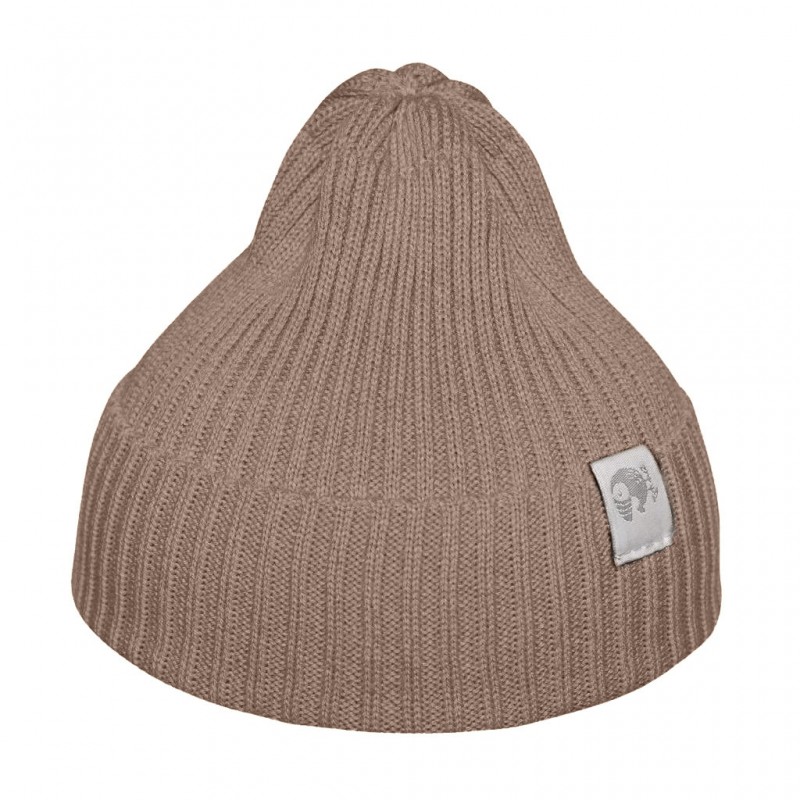 Вязаная шапочка-колпачок Simple 38-42 см цвет: шоколад 6000-10 Вязаная шапочка-колпачок Simple 38-42 см цвет: шоколад 6000-10