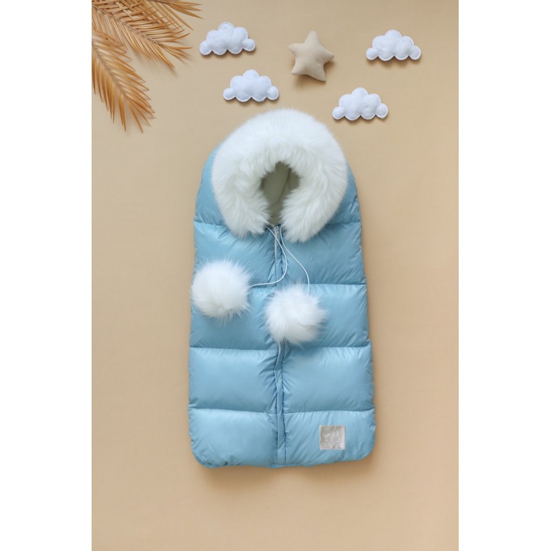 Конверт на выписку и прогулки " Atlantic " цвет: cameo blue / голубой жемчуг 0299