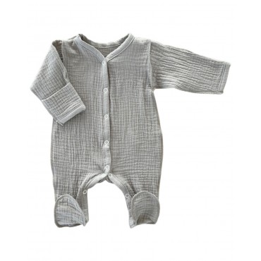 Муслиновый слип на кнопках 50 см Newborn цвет: песочный М-141