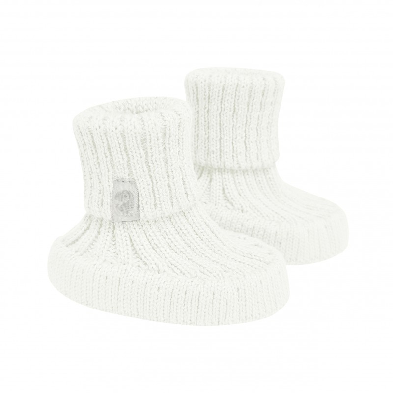 Пинетки детские вязаные Simple L 12 см цвет: экрю 850-02
