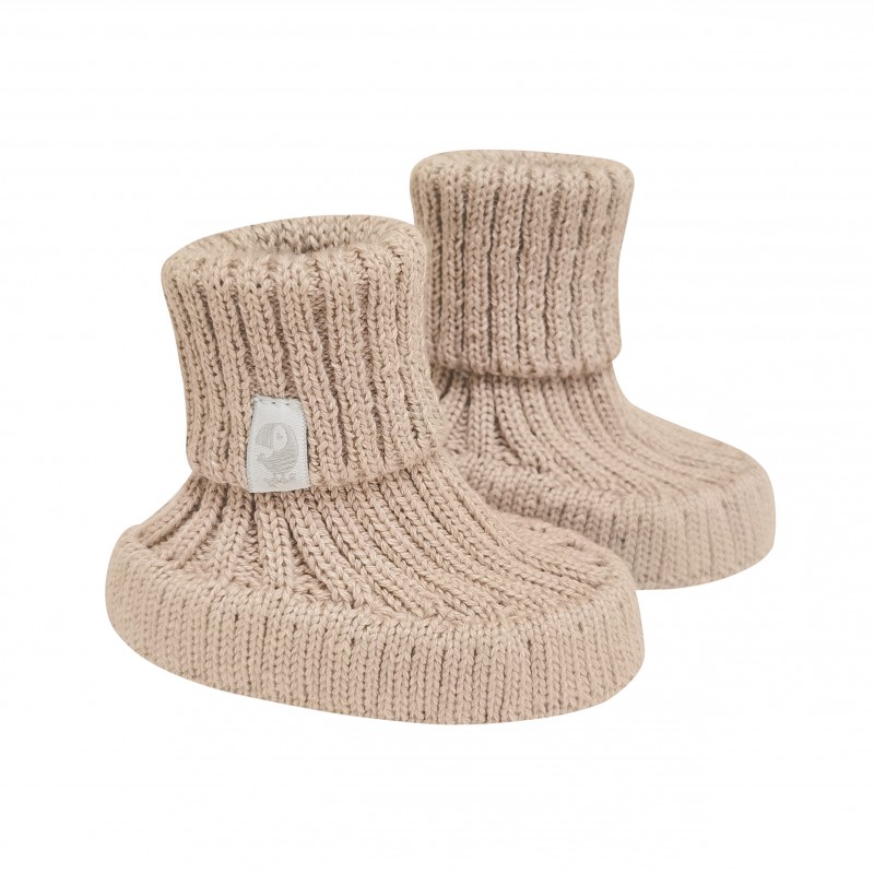 Пинетки детские вязаные Simple М 11 см цвет: бронза 850-55 Пинетки детские вязаные Simple М 11 см цвет: бронза 850-55