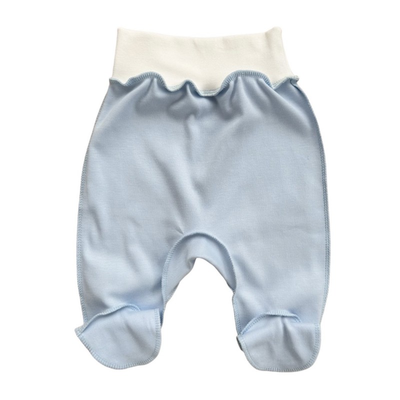 Ползунки для малыша 56-62 см однотонные: небесный Т-132/О