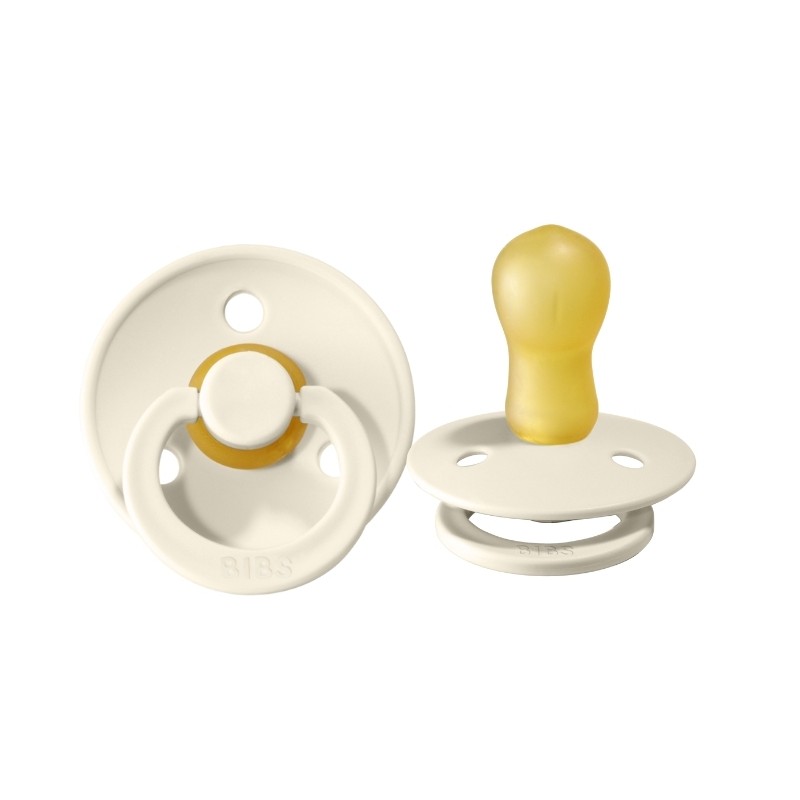 Cоска-пустышка BIBS Colour Latex 18-36 месяцев цвет: ivory