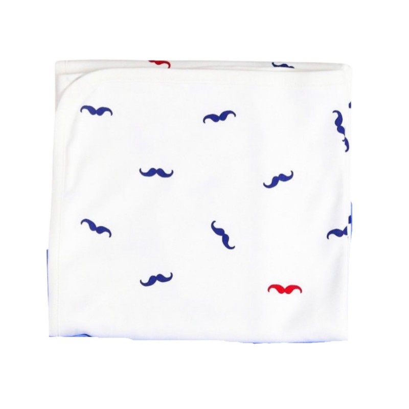 Плед трикотажный двусторонний "  Усики " П-050