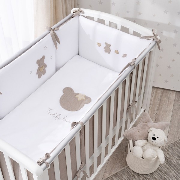 Комплект постельного белья 6 предметов "Teddy Love" песочный ТЛ6-01.12