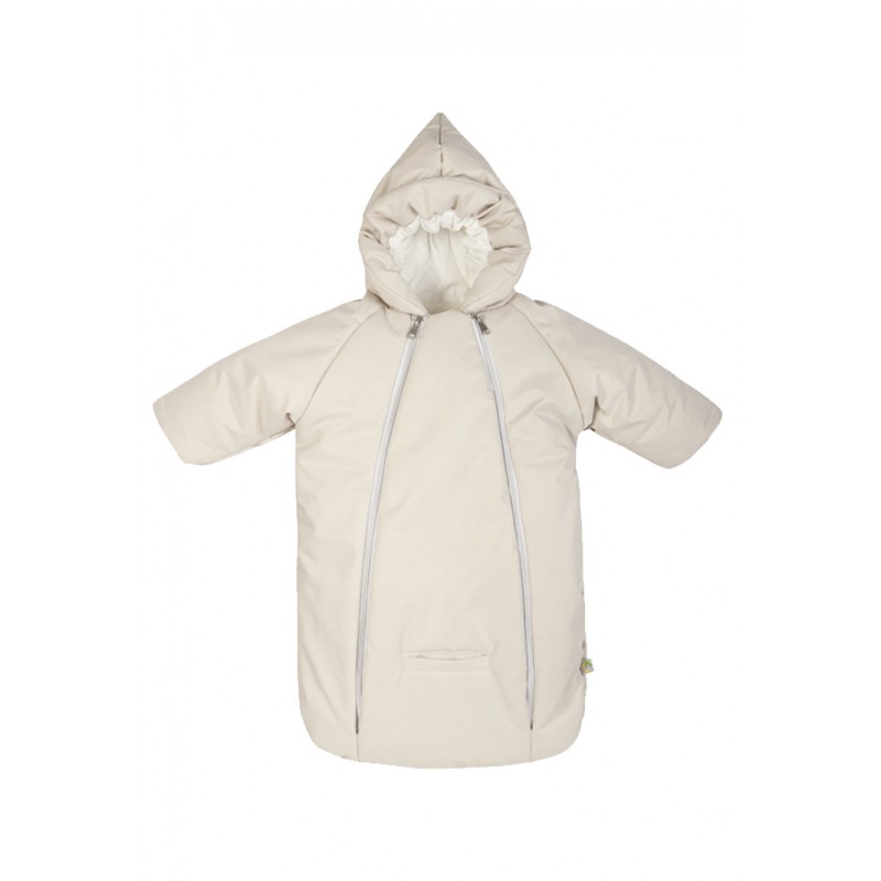 Меховой конверт-комбинезон с ручками "Айс" цвет: молоко 929/10 Меховой конверт-комбинезон с ручками "Айс" цвет: молоко 929/10