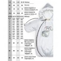 Комбинезон-трансформер с рождения до 68 см цвет: белый 147ШМ
