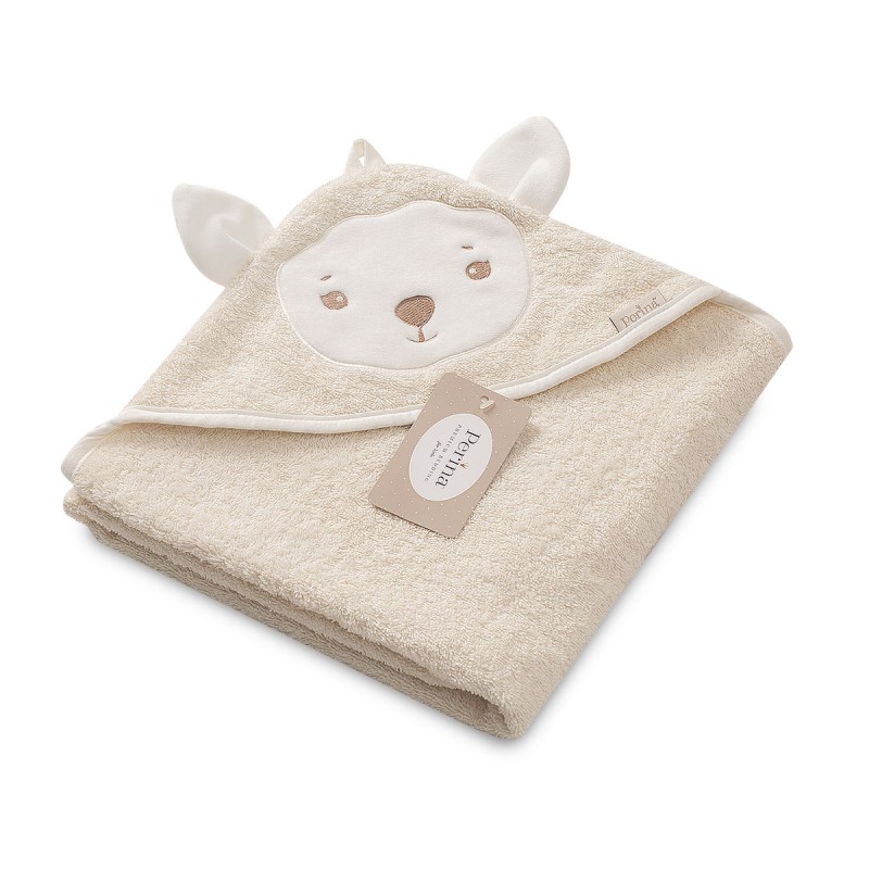 Детское махровое полотенце " Muzzle " 95*95 Perina молочный ПД-11.2.95