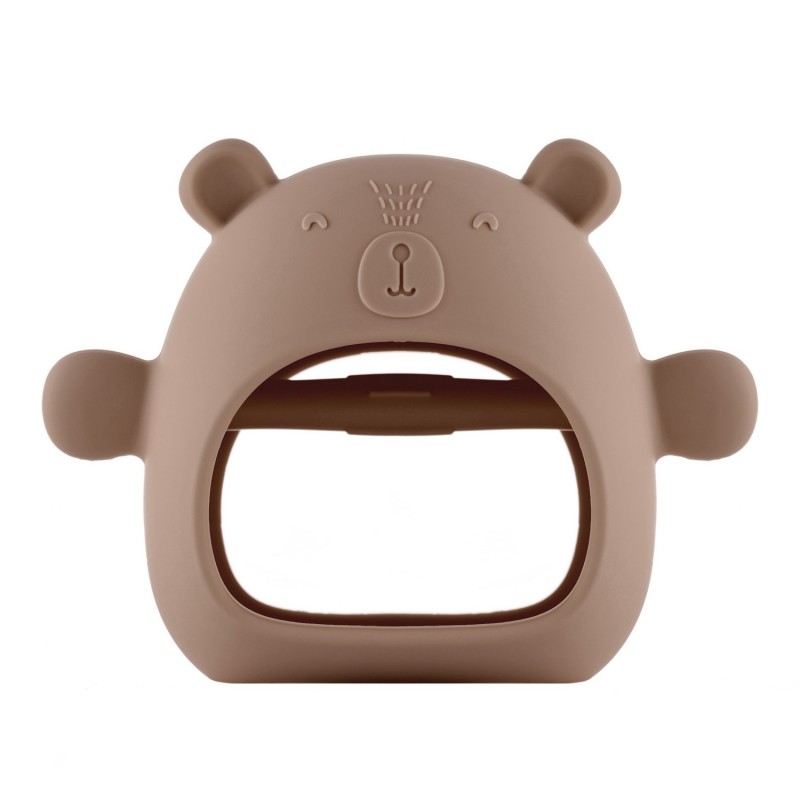 Силиконовый прорезыватель на руку " Мишка Bear " цвет: карамельный RST-003-C Силиконовый прорезыватель на руку " Мишка Bear " цвет: карамельный RST-003-C